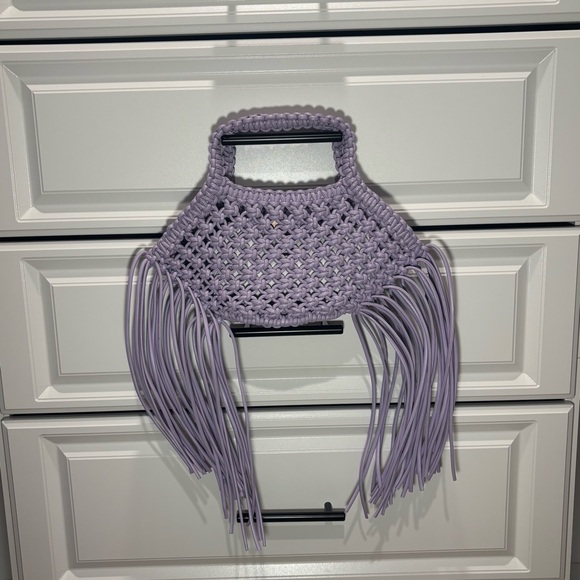 Yuzefi Grape Fringe Mini Bag - Picture 1 of 6